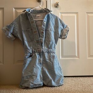 Zara denim romper